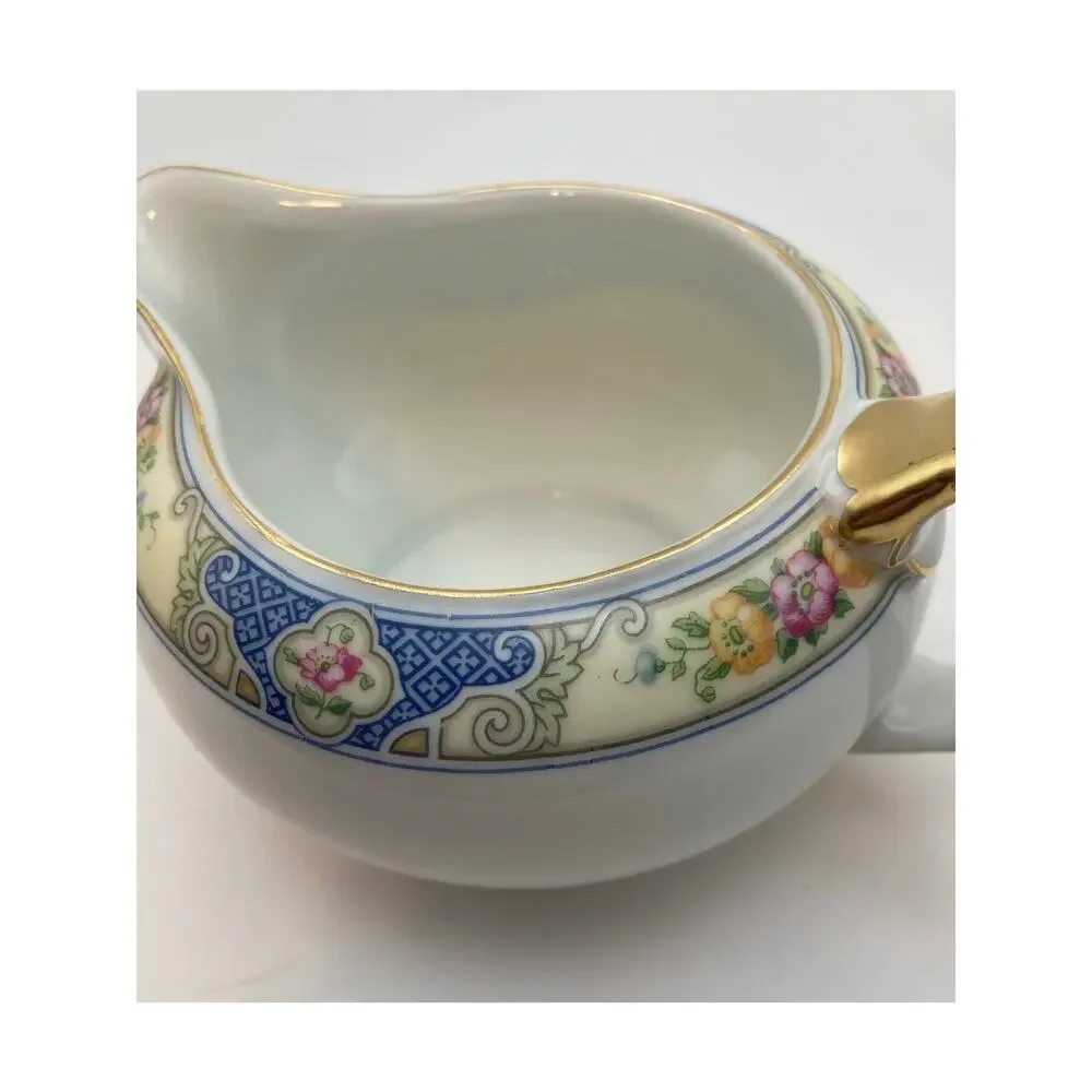 VTG Bohemia Ceramic Works Cecil Pattern Porcelain Creamer Pitcher Czechoslovakia